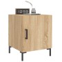 Mesitas noche 2 uds madera ingeniería roble Sonoma 40x40x50 cm de vidaXL, Mesitas de noche - Ref: Foro24-827571, Precio: 52,3...