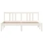 Estructura de cama madera maciza blanca King Size 150x200 cm de vidaXL, Camas y somieres - Ref: Foro24-814890, Precio: 114,79...