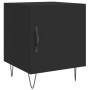 Mesita de noche madera de ingeniería negro 40x40x50 cm de vidaXL, Mesitas de noche - Ref: Foro24-827550, Precio: 38,32 €, Des...
