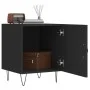 Black engineered wood nightstand 40x40x50 cm by vidaXL, Nightstands - Ref: Foro24-827550, Price: 37,87 €, Discount: %
