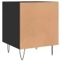 Black engineered wood nightstand 40x40x50 cm by vidaXL, Nightstands - Ref: Foro24-827550, Price: 37,87 €, Discount: %