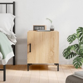 Mesita de noche madera de ingeniería roble Sonoma 40x40x50 cm de vidaXL, Mesitas de noche - Ref: Foro24-827570, Precio: 41,20...