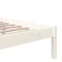 Estructura de cama madera maciza blanca King Size 150x200 cm de vidaXL, Camas y somieres - Ref: Foro24-814890, Precio: 114,79...