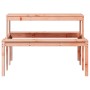 Mesa de pícnic madera maciza Douglas 110x134x75 cm en Mesas de jardín | Comprar online en Foru.es