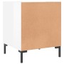 Mesitas noche 2 uds madera ingeniería blanco brillo 40x40x50 cm de vidaXL, Mesitas de noche - Ref: Foro24-827569, Precio: 77,...