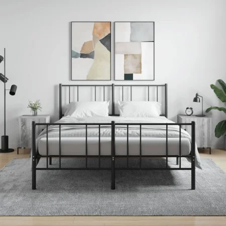 Nachttische 2 Stk. Ingenieurholz Sonoma grau 40x40x50 cm von vidaXL, Nachttische - Ref: Foro24-827577, Preis: 71,92 €, Rabatt: %