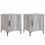 Mesitas noche 2 uds madera ingeniería gris Sonoma 40x40x50 cm de vidaXL, Mesitas de noche - Ref: Foro24-827577, Precio: 72,82...