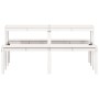 Mesa de pícnic madera maciza de pino blanco 160x134x75 cm en Mesas de jardín | Comprar online en Foru.es