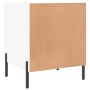 Mesita de noche madera de ingeniería blanco brillo 40x40x50 cm de vidaXL, Mesitas de noche - Ref: Foro24-827584, Precio: 32,8...