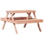 Mesa de pícnic madera maciza Douglas 105x134x75 cm en Mesas de jardín | Comprar online en Foru.es