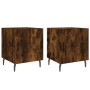 Mesitas noche 2 uds madera ingeniería roble ahumado 40x40x50 cm de vidaXL, Mesitas de noche - Ref: Foro24-827607, Precio: 53,...