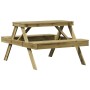 Mesa de pícnic madera pino impregnada 105x134x75 cm en Mesas de jardín | Comprar online en Foru.es