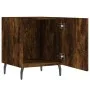 Nachttische, 2 Stück, Holzwerkstoff, geräucherte Eiche, 40 x 40 x 50 cm von vidaXL, Nachttische - Ref: Foro24-827607, Preis: ...