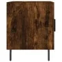 Nachttische, 2 Stück, Holzwerkstoff, geräucherte Eiche, 40 x 40 x 50 cm von vidaXL, Nachttische - Ref: Foro24-827607, Preis: ...
