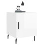 Mesitas noche 2 uds madera ingeniería blanco brillo 40x40x50 cm de vidaXL, Mesitas de noche - Ref: Foro24-827601, Precio: 56,...