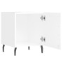 Mesitas noche 2 uds madera ingeniería blanco brillo 40x40x50 cm de vidaXL, Mesitas de noche - Ref: Foro24-827601, Precio: 56,...