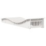 Tumbonas madera maciza de pino blanco 2 unidades 205x60x31,5 cm en Tumbonas | Comprar online en Foru.es