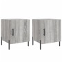 Mesitas noche 2 uds madera ingeniería gris Sonoma 40x40x50 cm de vidaXL, Mesitas de noche - Ref: Foro24-827593, Precio: 58,14...
