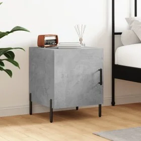 Concrete gray engineered wood bedside table 40x40x50 cm by vidaXL, Nightstands - Ref: Foro24-827588, Price: 35,76 €, Discount: %