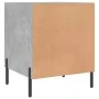 Concrete gray engineered wood bedside table 40x40x50 cm by vidaXL, Nightstands - Ref: Foro24-827588, Price: 35,76 €, Discount: %
