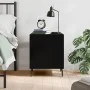 Black engineered wood nightstand 40x40x50 cm by vidaXL, Nightstands - Ref: Foro24-827598, Price: 37,86 €, Discount: %