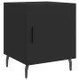 Black engineered wood nightstand 40x40x50 cm by vidaXL, Nightstands - Ref: Foro24-827598, Price: 37,86 €, Discount: %