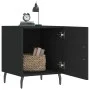 Black engineered wood nightstand 40x40x50 cm by vidaXL, Nightstands - Ref: Foro24-827598, Price: 37,86 €, Discount: %