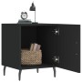 Mesita de noche madera de ingeniería negro 40x40x50 cm de vidaXL, Mesitas de noche - Ref: Foro24-827598, Precio: 38,26 €, Des...
