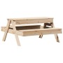 Mesa de pícnic con arenero para niños madera maciza de pino en Mesas de jardín | Comprar online en Foru.es