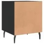 Black engineered wood nightstand 40x40x50 cm by vidaXL, Nightstands - Ref: Foro24-827598, Price: 37,86 €, Discount: %