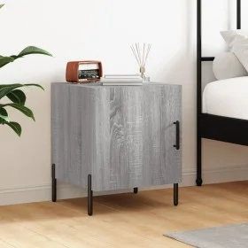 Sonoma gray engineered wood bedside table 40x40x50 cm by vidaXL, Nightstands - Ref: Foro24-827592, Price: 33,19 €, Discount: %