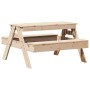 Mesa de picnic para niños madera maciza de pino 88x97x52 cm en Mesas de jardín | Comprar online en Foru.es