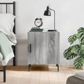 Mesita de noche madera de ingeniería gris Sonoma 40x40x50 cm de vidaXL, Mesitas de noche - Ref: Foro24-827608, Precio: 32,25 ...
