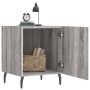 Mesita de noche madera de ingeniería gris Sonoma 40x40x50 cm de vidaXL, Mesitas de noche - Ref: Foro24-827608, Precio: 32,48 ...