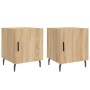 Mesitas noche 2 uds madera ingeniería roble Sonoma 40x40x50 cm de vidaXL, Mesitas de noche - Ref: Foro24-827603, Precio: 53,9...