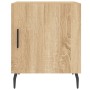 Mesitas noche 2 uds madera ingeniería roble Sonoma 40x40x50 cm de vidaXL, Mesitas de noche - Ref: Foro24-827603, Precio: 53,9...