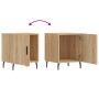 Mesitas noche 2 uds madera ingeniería roble Sonoma 40x40x50 cm de vidaXL, Mesitas de noche - Ref: Foro24-827603, Precio: 53,9...