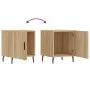 Nightstands 2 pcs engineered wood Sonoma oak 40x40x50 cm by vidaXL, Nightstands - Ref: Foro24-827603, Price: 53,43 €, Discoun...