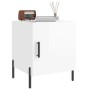 Mesitas noche 2 uds madera ingeniería blanco brillo 40x40x50 cm de vidaXL, Mesitas de noche - Ref: Foro24-827585, Precio: 62,...
