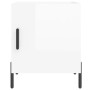 Mesitas noche 2 uds madera ingeniería blanco brillo 40x40x50 cm de vidaXL, Mesitas de noche - Ref: Foro24-827585, Precio: 62,...