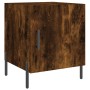 Mesita de noche madera de ingeniería roble ahumado 40x40x50 cm de vidaXL, Mesitas de noche - Ref: Foro24-827590, Precio: 32,4...