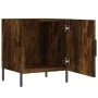 Smoked oak engineered wood bedside table 40x40x50 cm by vidaXL, Nightstands - Ref: Foro24-827590, Price: 32,19 €, Discount: %