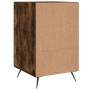 Mesita de noche madera de ingeniería roble ahumado 40x40x66 cm de vidaXL, Mesitas de noche - Ref: Foro24-827633, Precio: 49,1...