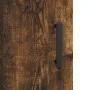 Smoked oak engineered wood bedside table 40x40x50 cm by vidaXL, Nightstands - Ref: Foro24-827590, Price: 32,19 €, Discount: %