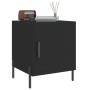 Mesitas de noche 2 uds madera de ingeniería negro 40x40x50 cm de vidaXL, Mesitas de noche - Ref: Foro24-827583, Precio: 58,47...