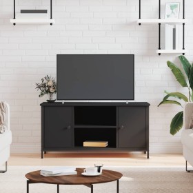 Mueble para TV madera contrachapada negro 100x40x50 cm en Muebles TV | Comprar online en Foru.es