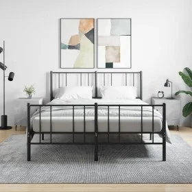 Nightstands 2 pcs concrete gray engineered wood 40x40x50 cm by vidaXL, Nightstands - Ref: Foro24-827605, Price: 53,43 €, Disc...