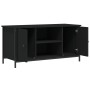 Mueble para TV madera contrachapada negro 100x40x50 cm en Muebles TV | Comprar online en Foru.es