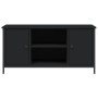 Mueble para TV madera contrachapada negro 100x40x50 cm en Muebles TV | Comprar online en Foru.es