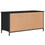 Mueble para TV madera contrachapada negro 100x40x50 cm en Muebles TV | Comprar online en Foru.es